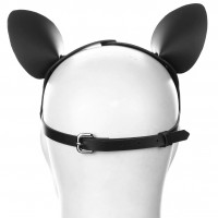 Маска-кошка для ролевых игр декорированная стразами