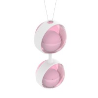 Вагинальные шарики со смещённым центром тяжести Luna Beads розовые