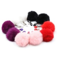 Зажимы на соски с розовыми помпонами Зажимы на соски с розовыми помпонами