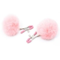 Зажимы на соски с розовыми помпонами Зажимы на соски с розовыми помпонами