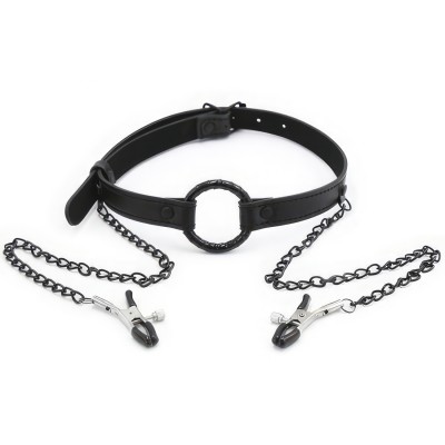 Кольцо-расширитель с зажимами для сосков Кольцо-расширитель с зажимами для сосков