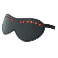 Черная маска на глаза с сердечками Черная маска на глаза с сердечками