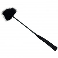 Черный двухсторонний тиклер-плетка 45 см Черный двухсторонний тиклер-плетка 45 см