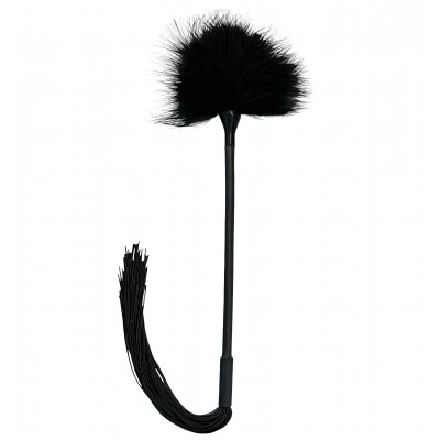 Черный двухсторонний тиклер-плетка 45 см Черный двухсторонний тиклер-плетка 45 см