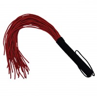Мягкая красная плеть с черной рукоятью 50 см