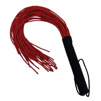 Мягкая красная плеть с черной рукоятью 50 см