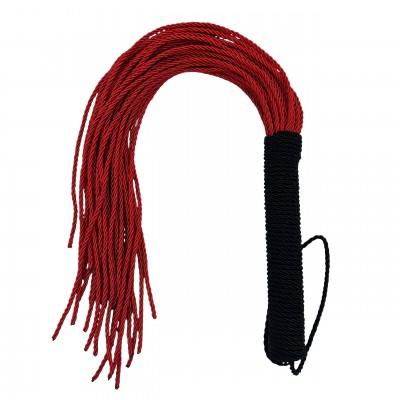 Мягкая красная плеть с черной рукоятью 50 см