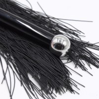 Черная плеть с силиконовыми хвостами 42 см