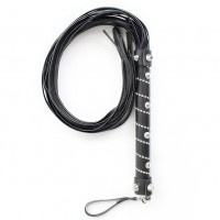 Черная плеть украшенная стразами 76 см