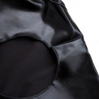 Сексуальное черное боди с открытой грудью