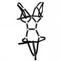 Женское БДСМ боди из стильных ремней