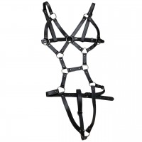 Женское БДСМ боди из стильных ремней