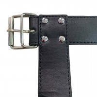 Бондаж для шеи и рук на ремнях черный Бондаж для шеи и рук на ремнях черный