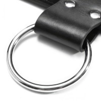 Мужская сбруя с кольцами черного цвета Мужская сбруя с кольцами черного цвета