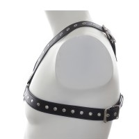 Крестообразная мужская сбруя с заклепками