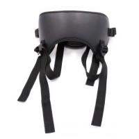 Черные текстильные трусики для страпона со сменными кольцами Черные текстильные трусики для страпона со сменными кольцами