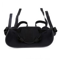 Черные текстильные трусики для страпона со сменными кольцами Черные текстильные трусики для страпона со сменными кольцами