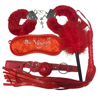 Красный БДСМ набор для эротических игр Красный БДСМ набор для эротических игр