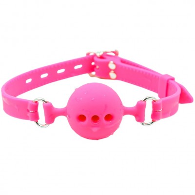 Дышащий кляп-шар из силикона Pink S Дышащий кляп-шар из силикона Pink S