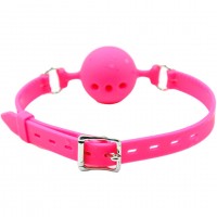 Дышащий кляп-шар из силикона Pink S Дышащий кляп-шар из силикона Pink S