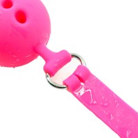 Дышащий кляп-шар из силикона Pink S Дышащий кляп-шар из силикона Pink S