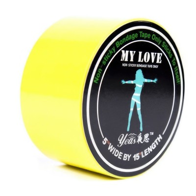 Желтая бондажная лента My Love 15 м Желтая бондажная лента My Love 15 м