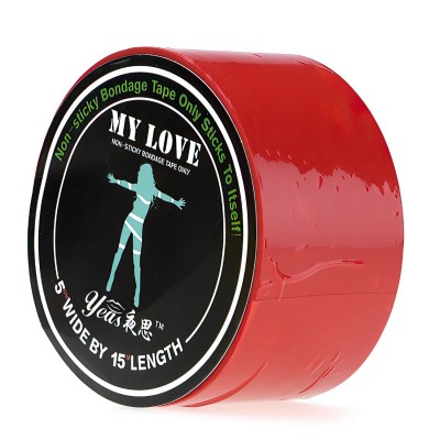 Красная бондажная лента My Love 15 м Красная бондажная лента My Love 15 м