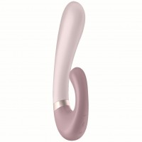Смарт-вибратор со стимулятором клитора и функцией нагрева Satisfyer Heat Wave Mauve