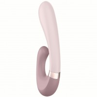 Смарт-вибратор со стимулятором клитора и функцией нагрева Satisfyer Heat Wave Mauve