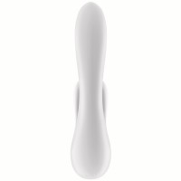 Смарт-вибратор с клиторальным стимулятором Satisfyer Double Flex белый