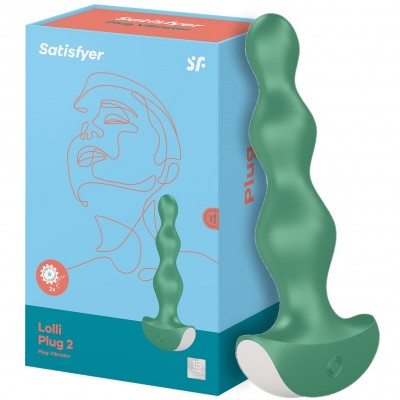 Анальная виброёлочка Satisfyer Lolli-Plug 2 зеленая