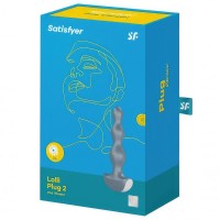 Анальная виброёлочка Satisfyer Lolli-Plug 2 серая