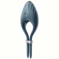 Эрекционное кольцо с вибрацией Satisfyer Duelist серый