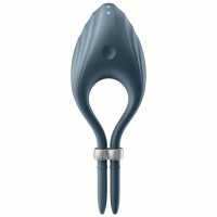 Эрекционное кольцо с вибрацией Satisfyer Duelist серый