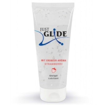 Вагинальная смазка Justglide с ароматом клубники 200 мл