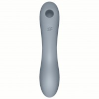 Вакуумный вибростимулятор для клитора и точки G Satisfyer Curvy Trinity 3 серый