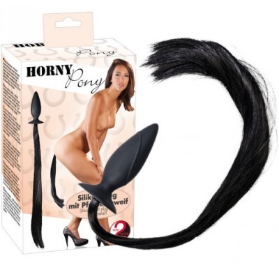 Втулка анальная с хвостом пони Horny Pony