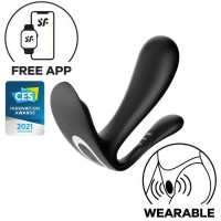 Анально-вагинальный смарт-стимулятор для ношения Satisfyer Top Secret Plus + черный