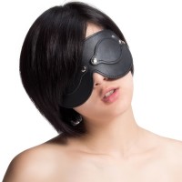 Черная БДСМ маска со съемными шорами на глаза