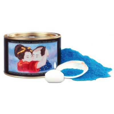 Соль мёртвого моря Shunga Bath Salts Ocean Temptations + свеча 600 гр