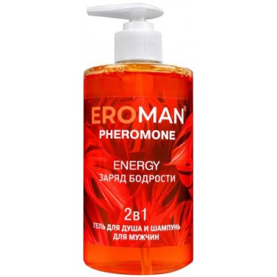Шампунь-гель для душа с феромонами Eroman Energy 430 мл Шампунь-гель для душа с феромонами Eroman Energy 430 мл