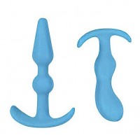 Набор игрушек для анальной стимуляции The Insider Set Deluxe Couple Kit голубой