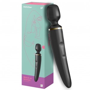 Вибромассажер перезаряжаемый Satisfyer Wand-er Women черный
