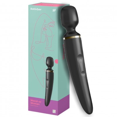 Вибромассажер перезаряжаемый Satisfyer Wand-er Women черный