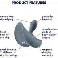 Анальная втулка со стимуляцией промежности Satisfyer Booty Absolute Beginners 2