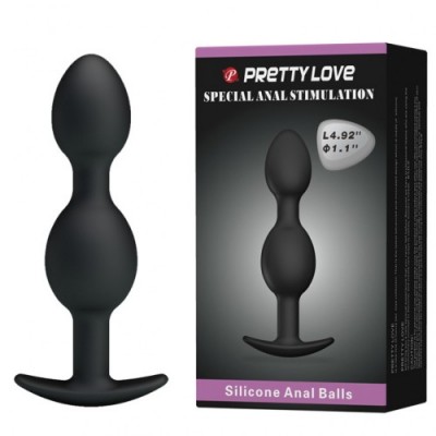 Анальная ёлочка со смещенным центром тяжести Pretty Love Anal Balls
