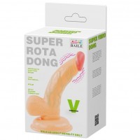 Реалистичный вибратор с присоской Super Rota Dong 15 см