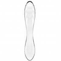 Прозрачный фаллос из стекла Satisfyer Dazzling Crystal 1 прозрачный 18 см
