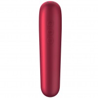 Клиторальный смарт-стимулятор с вибрацией Satisfyer Dual Love бордовый
