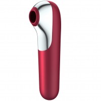 Клиторальный смарт-стимулятор с вибрацией Satisfyer Dual Love бордовый